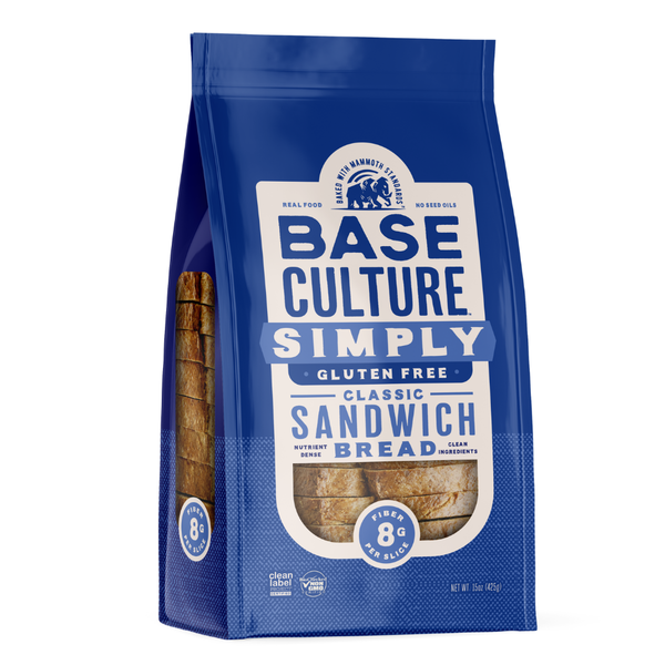 Base Culture Simply Classic Sandwich Gluten Free Bread Same-Day