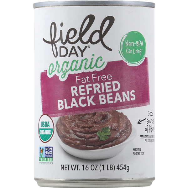 FIELD DAY Refried Black Beans, Fat Free