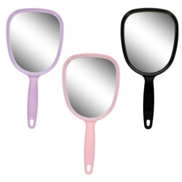 nicousa HAND MIRROR 3点セット ♡ Basic Solutions Plastic Handle Hand Mirror Same-Day Delivery