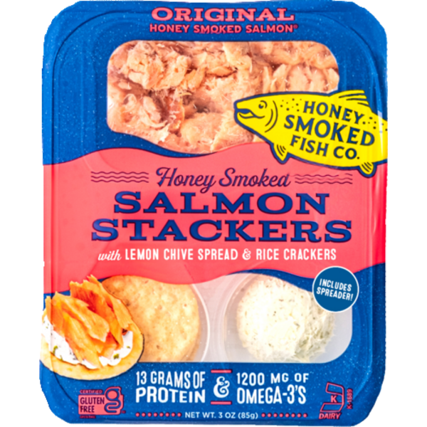 Honey Smoked Fish Co Original Honey Smoked Salmon Stackers