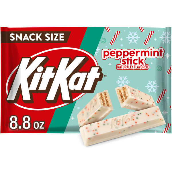 KIT KAT® Peppermint Stick Flavored Wafer Snack Size, Christmas