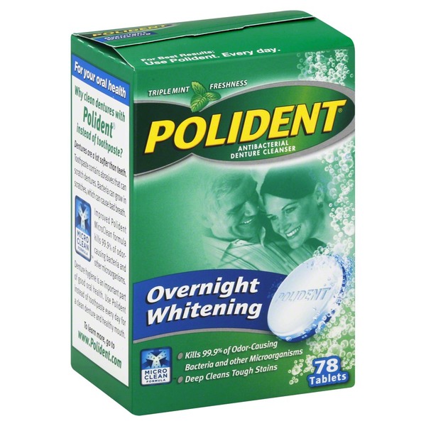 polident denture cleanser antibacterial