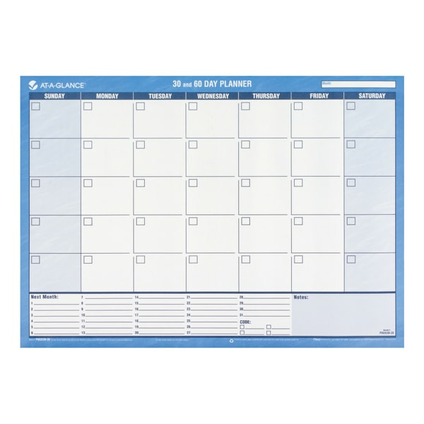 At-A-Glance 30% Recycled Undated Monthly Wall Planner - 24" x 17"