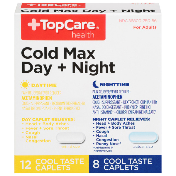 TopCare Cold Max, Day + Night, Caplets Same-Day Delivery or Pickup ...
