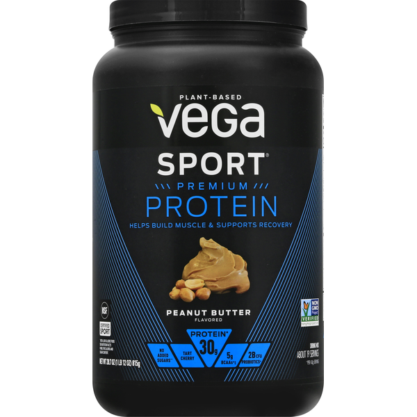 Vega Drink Mix, Peanut Butter Flavored, Premium Protein
