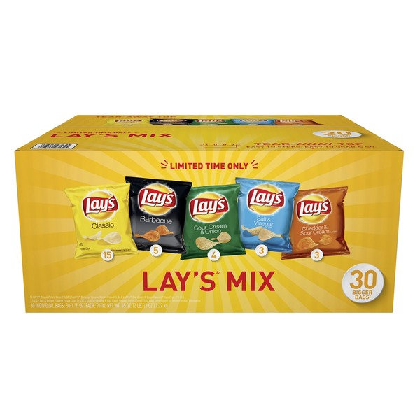 Lay's Variety Pack Potato Chips (45 oz) Instacart
