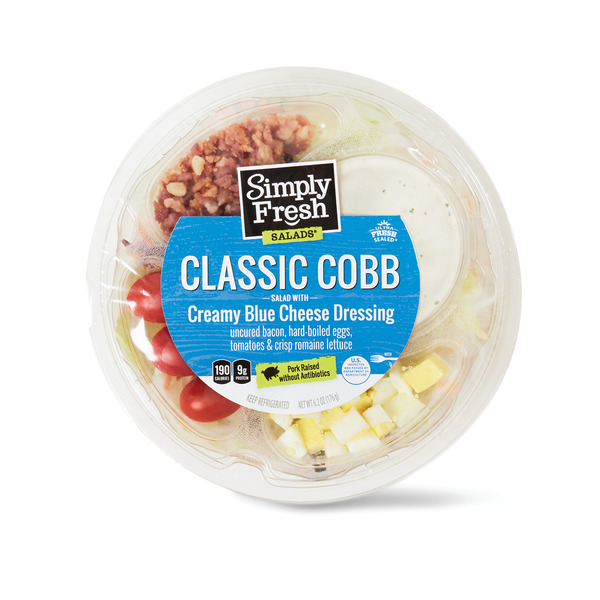 Simply Fresh Classic Cobb, Salad with Creamy Blue Cheese Dressing