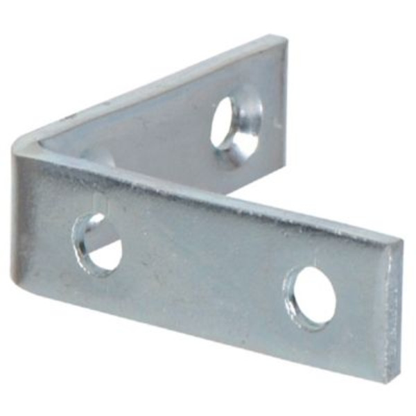 Hillman Hardware Essentials 2-1/2 in. x 5/8 in. Cd-Corner Brace, Zinc, 4-Pack