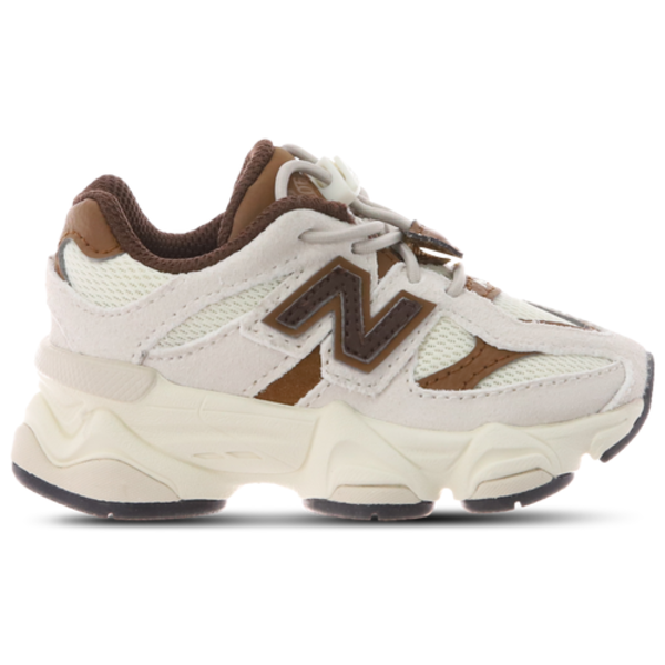 New Balance 9060 Boys' Toddler Shoe, Size 6 - White/Brown