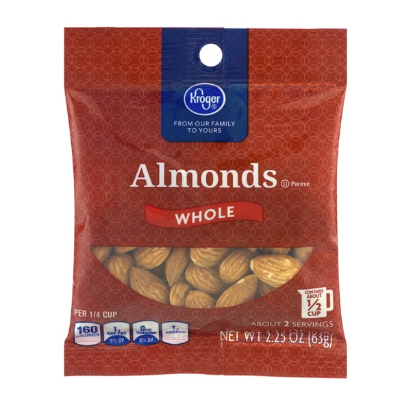 Kroger Almonds Whole (2.25 oz) from Kroger Instacart