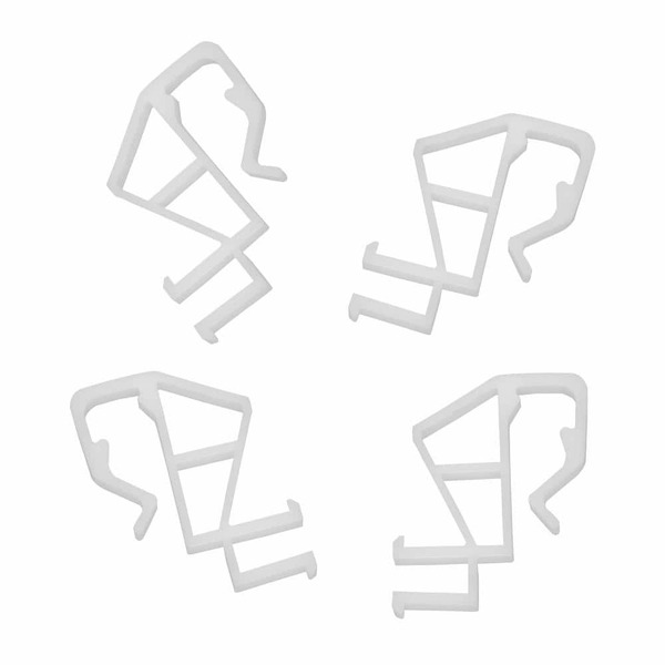 Home Decorators Collection 2 In. And 2.5 In. Cordless Faux Wood Blind Hidden Valance Clips (4-pieces)