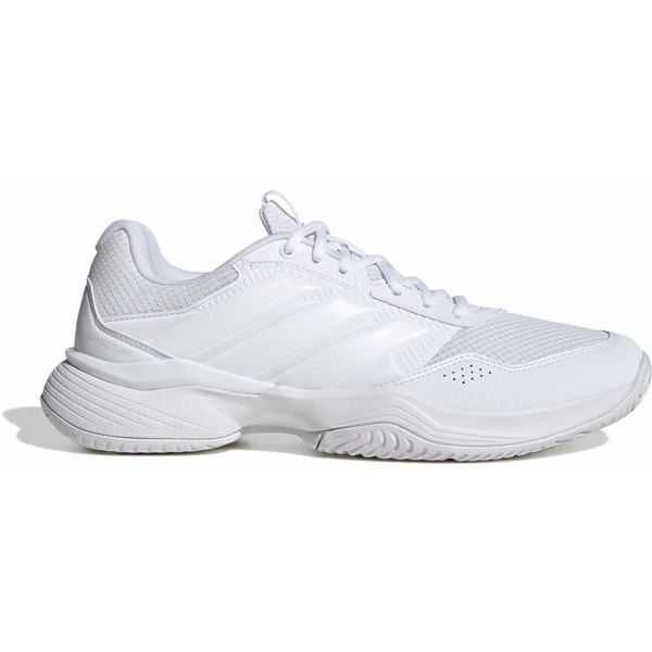 adidas Men's GameCourt 3 All Court Tennis Shoes, Size 11.5 - White/White