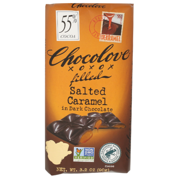 Chocolove Salted Caramel, In Dark Chocolate, Filled Same-Day