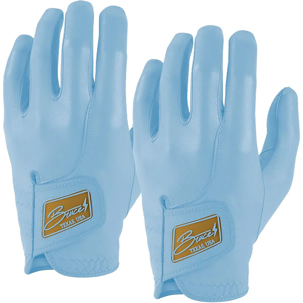 BRUCE BOLT Youth Original Series Golf Glove, L, Left Hand, 2 Pack - Baby Blue