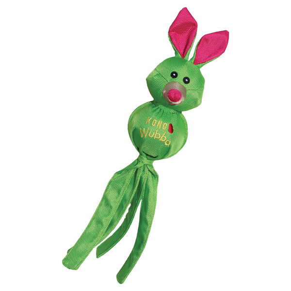 Kong Wubba Ballistic Squeaker Dog Puppy Pet Cat Fun Toy Tug Fetch Small
