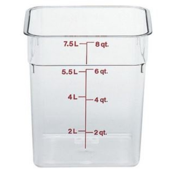 Cambro - RFS8148 Round White Food Storage Container, 8 Qt