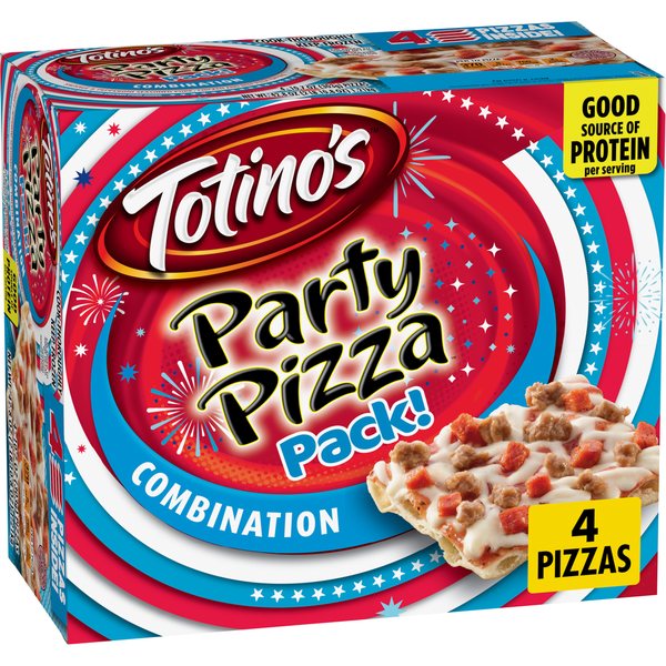 Totino's Party Pizza Pack Combination Thin Crust Frozen Pizza
