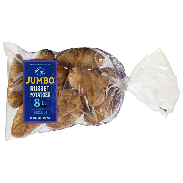 Kroger Kroger Jumbo Russet Potatoes, Bag SameDay Delivery or Pickup