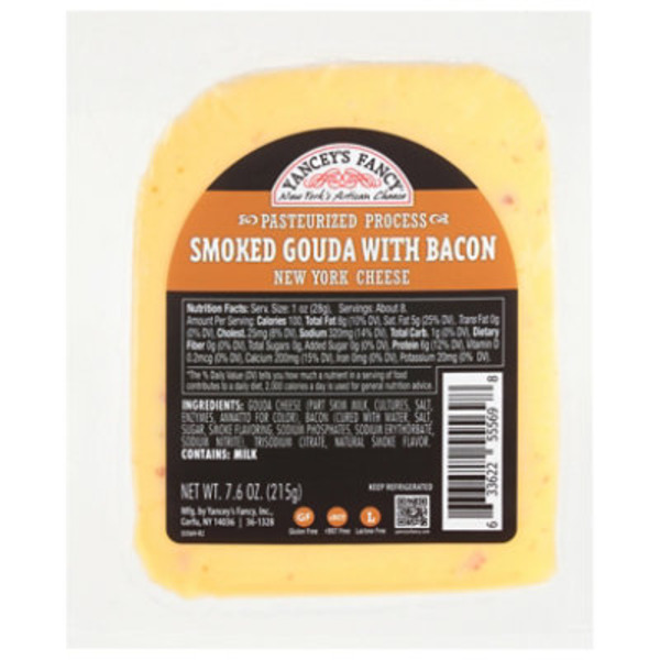 Yancey's Fancy New York Smoked Gouda with Bacon Cheese
