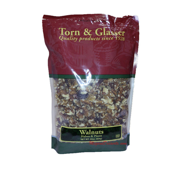 Torn & Glasser - Walnut Halves and Pieces - 22 oz Bag