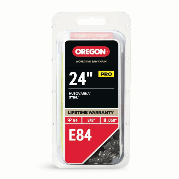 Oregon E84 84 Link Replacement Chainsaw Chain For 24-in , 0.05-in Gauge , 3/8-in Pitch