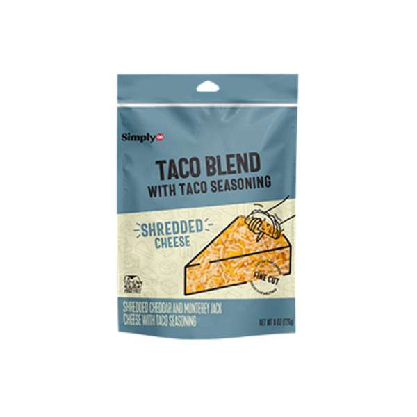 SimplyGO Fine Shredded Cheese Taco Blend