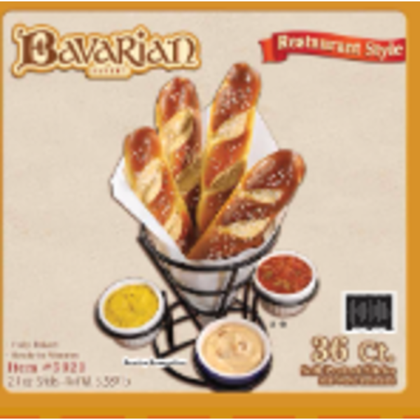 Frozen Bavarian Bakery - Soft Pretzel Sticks - 36 ct