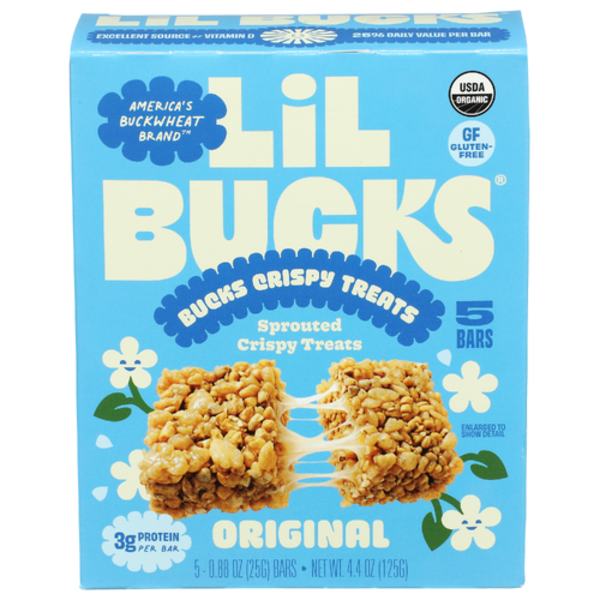 Lil Bucks Organic Original Bucks Crispy Bars 5 Pack