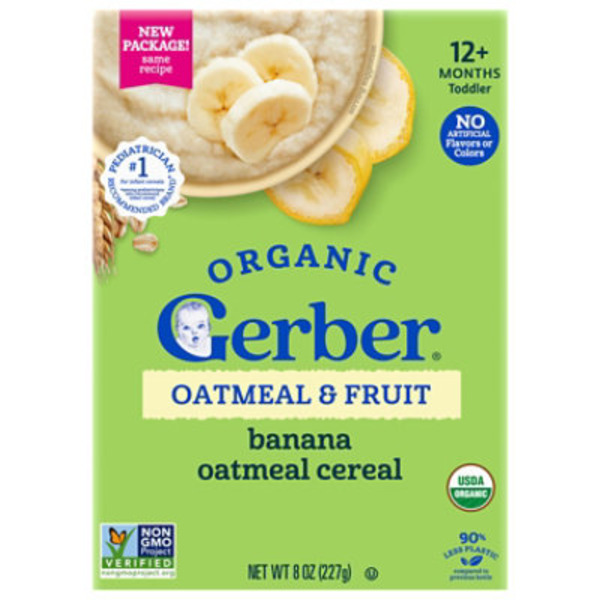 Gerber Toddler (12+ Months) Banana Oatmeal Cereal