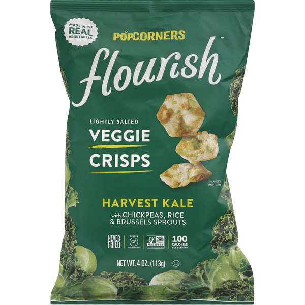 PopCorners Veggie Crisps, Harvest Kale, Lightly Salted (4 oz) from