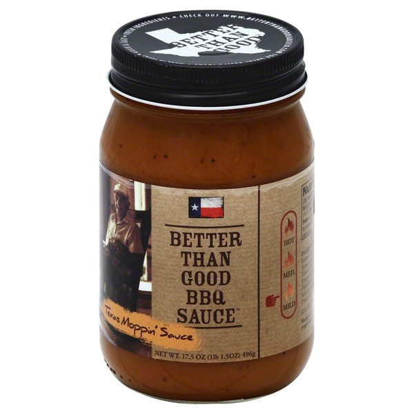 Better Than Good BBQ Sauce, Texas Moppin' Sauce, Jar (17.5 oz) Instacart