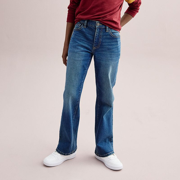 Sonoma Goods For Life Boys 8-20 ® Straight-Fit Flexwear Denim Jeans in Regular & Husky Sizes, Boy's, Size: 12, Medium Blue