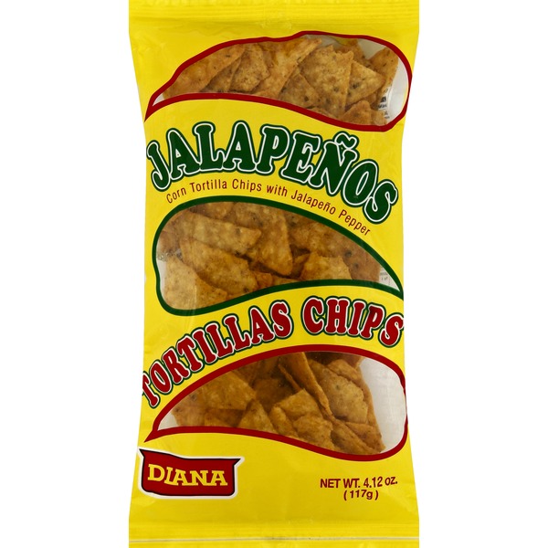 Diana Tortillas Chips, Jalapenos (4.12 oz) Instacart