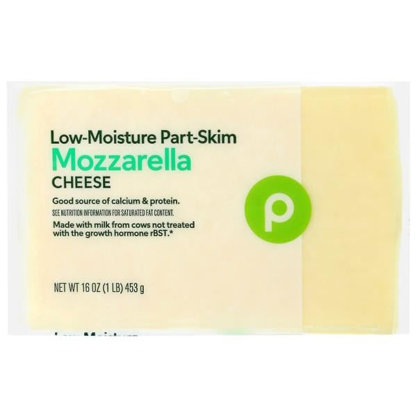 Publix Cheese, Part Skim, Mozzarella, Low Moisture Same-Day