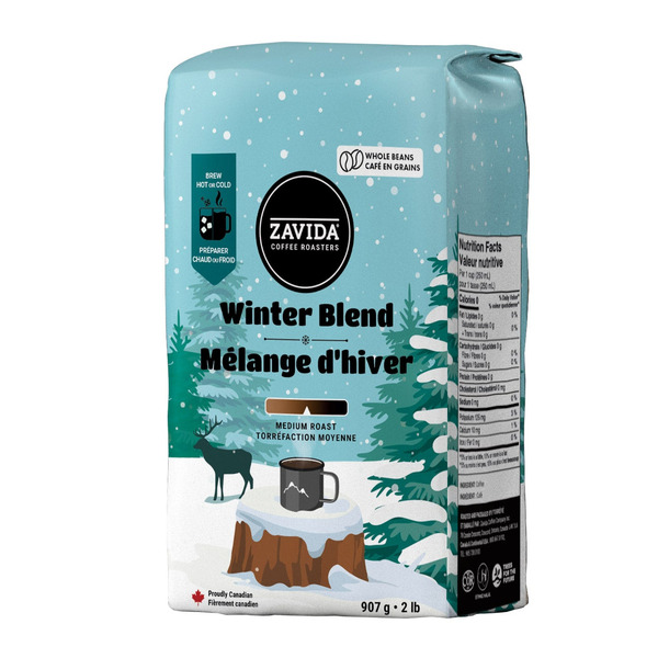 Zavida Winter Blend Whole Bean Coffee 907 g