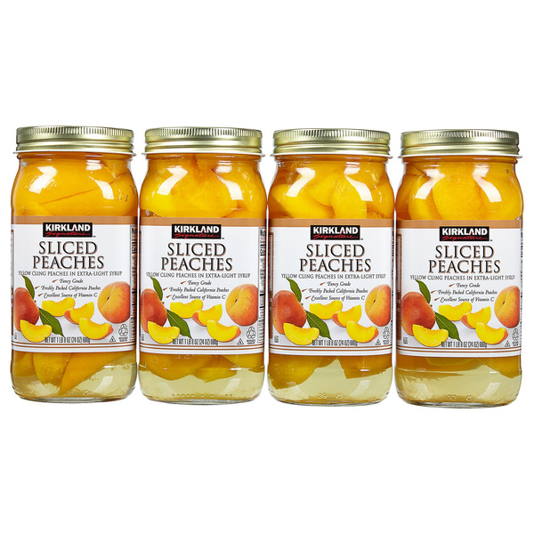 Sliced Peaches, 4 x 24 oz