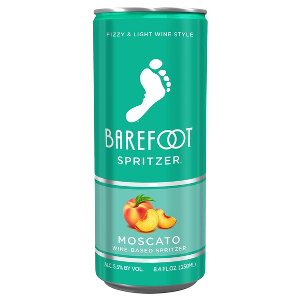 Barefoot Spritzer Spritzer Moscato White Wine Single Serve Can (250 ml