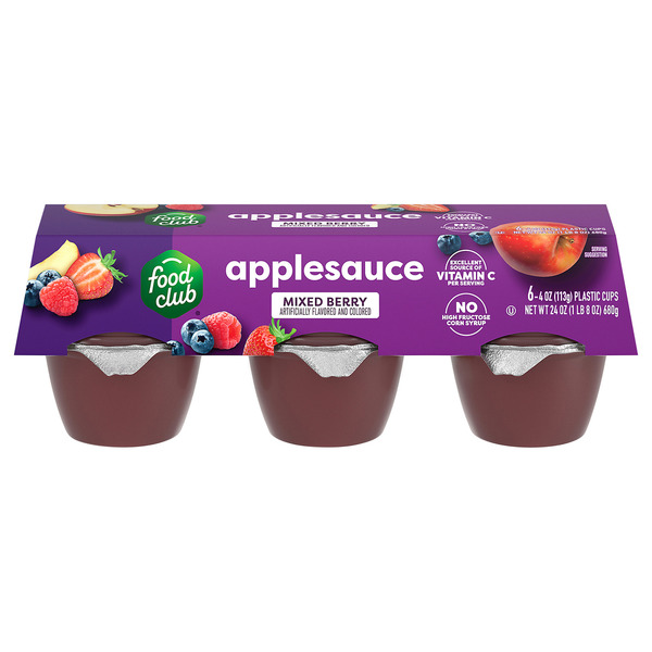 Food Club Mixed Berry Flavored Applesauce Same-Day Delivery or