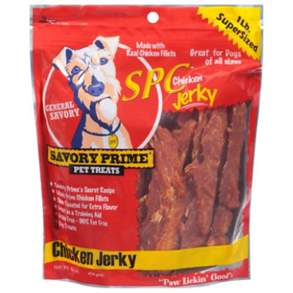 Savory Prime Dog Treats, Chicken Jerky