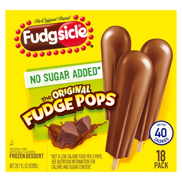 Popsicle Original Fudge Pops No Sugar Added (18 ct) from Safeway