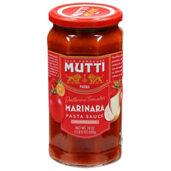 Mutti No Added Sugar Datterini Tomatoes Marinara Pasta Sauce