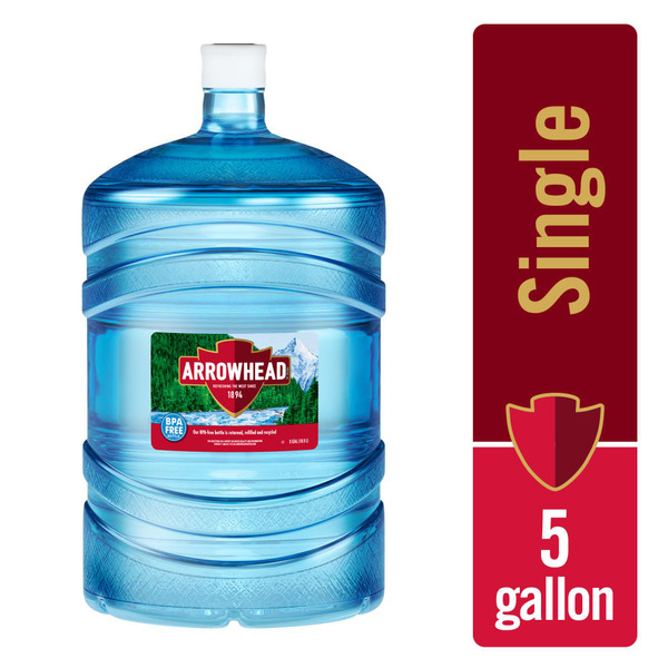 ARROWHEAD 100% Mountain Spring Water 5-Gallon Plastic Jug