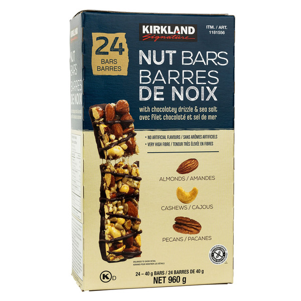 Costco Kirkland Signature Nut Bars SameDay Delivery Costco Canada