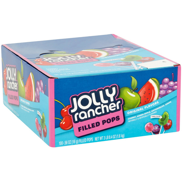 Jolly Rancher - Fruit Chews Lollipops - 0.56 oz/100 ct