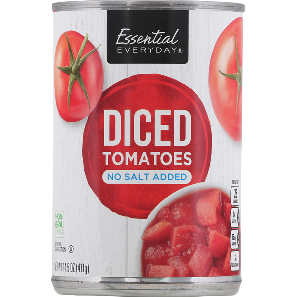 Essential Everyday Tomatoes, No Salt Added, Diced Same-Day