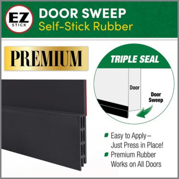 Frost King Black Interior Door Sweep