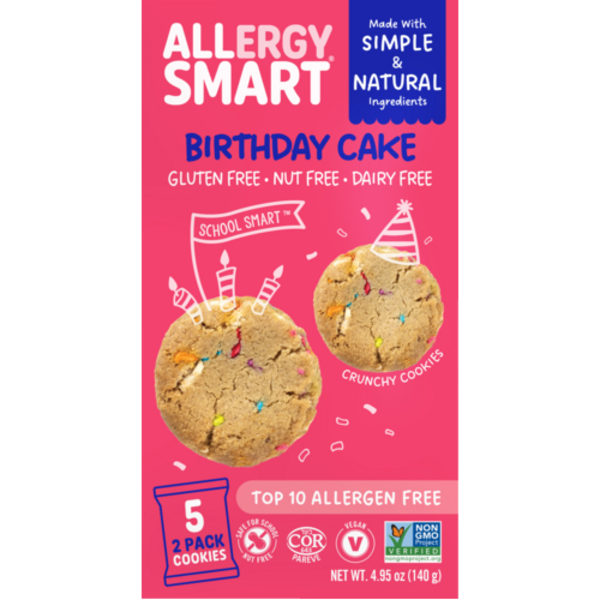 Allergy Smart Birthday Cake Cookies 5 Pack