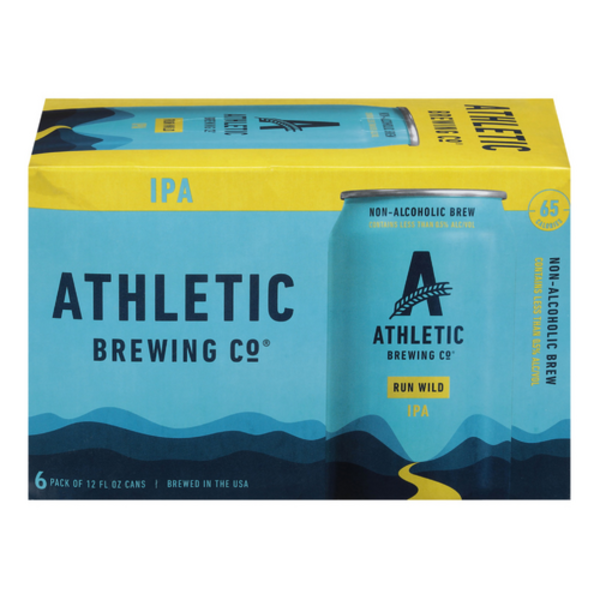 Athletic Brewing Co Run Wild Non-Alcoholic IPA 6 Pack Cans