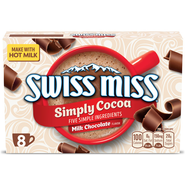 Swiss Miss Simply Cocoa Milk Chocolate Flavored Hot Cocoa Mix Same