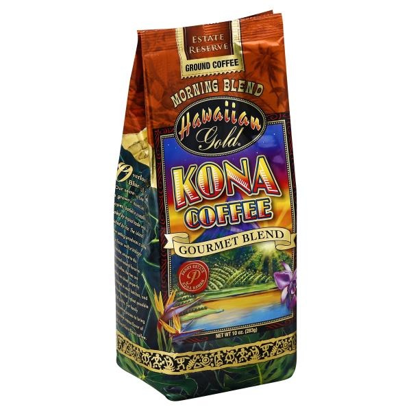 Publix Hawaiian Gold Coffee, Kona, Ground, Gourmet Blend, Morning